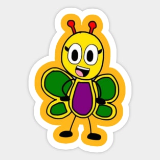 Belle Butterfly (REDESIGN) Sticker